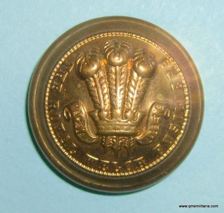 The Royal Welch Fusiliers Large Other Ranks Brass Button, 1920 - 1960