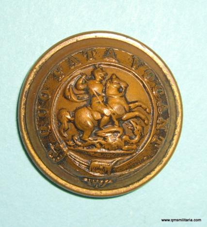 Northumberland Fusiliers Officers Large Pattern Brass Button, pre 1904