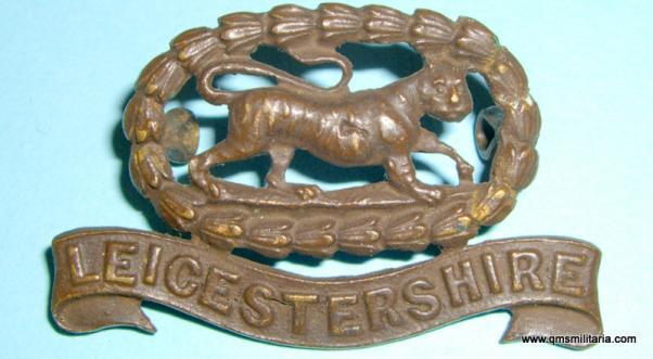 Leicestershire Regiment Officer's OSD Bronze Collar Badge