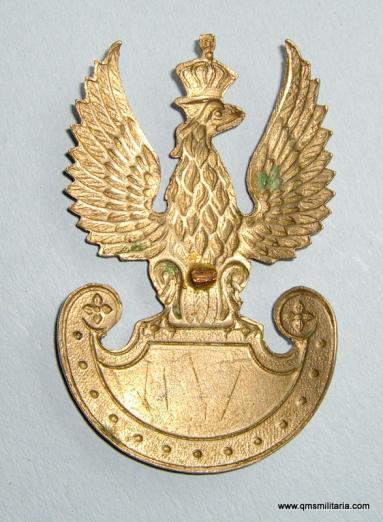 WW2 Polish Army Other Rank's White Metal Cap Badge