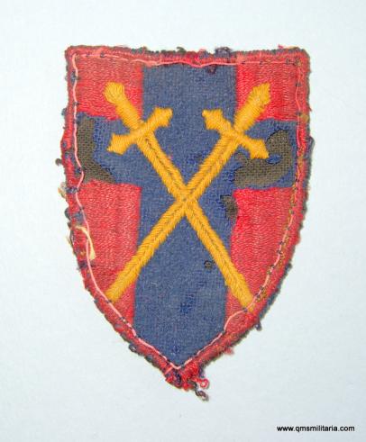 WW2 HQ 21st Army Group Embroidered Cloth Formation Flash Sign