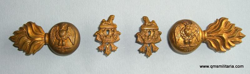 Royal Irish Fusiliers ( Princess Victoria's) ( RIF ) Other Ranks 2 Part Collar Badges