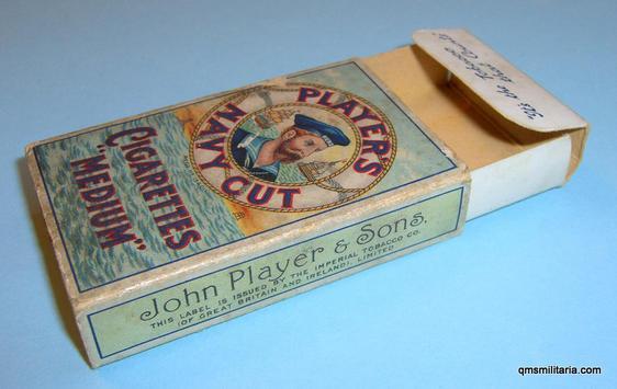 Players Navy Cut Cigarette 10 Pack, Empty, Famous Face