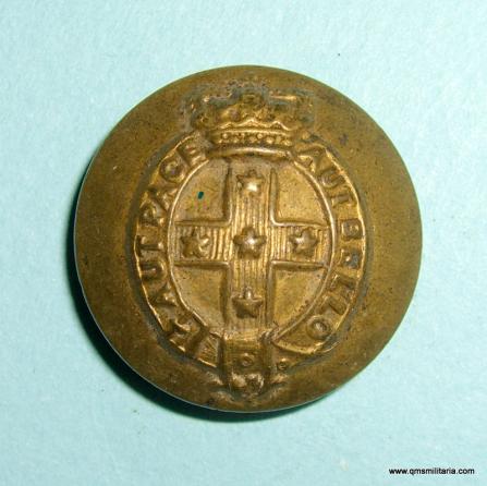 Victorian Australian New South Wales Colonial Defence Force Battalion Other Rank 's Large Pattern Brass Button