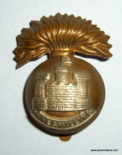 Scarce WW2 Royal ' Inneskilling ' Fusiliers Cap Badge (incorrect spelling of Inniskilling )