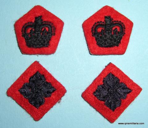 2nd King Edward VIIs Own Gurkha Rifles ( The Sirmoor Rifles ) Lieutenant - Colonel 's Pair of Cloth Rank Insignia
