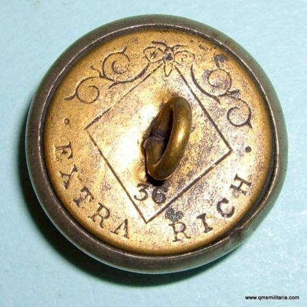 QVC Victorian Cambridge University Rifle Volunteers Large White Metal Button