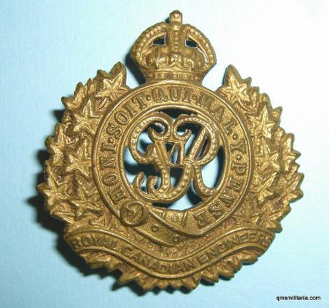 WW2 Royal Canadian Engineers Cap Badge