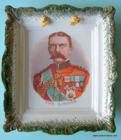 Lord Kitchener The Sirdar Boer War Square Stoneware Wall Plate