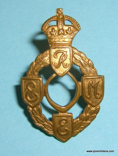 WW2 Royal Electrical & Mechcanical Engineers ( REME ) Gilding Metal Collar Badge