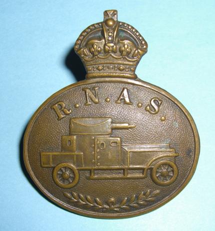 WW1 Royal Naval Air Service ( R.N.A.S. ) Armoured Car Section Collar / Lapel Badge