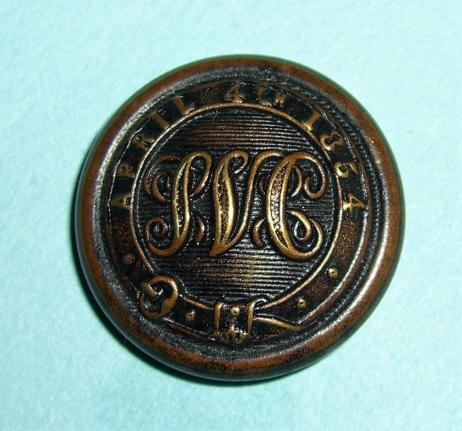Shanghai Volunteer Corps ( SVC ) Large Pattern Blackened Brass Button