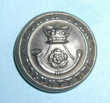 2nd Administrative / 2nd Corps North York Volunteers Large Pattern White Metal Button