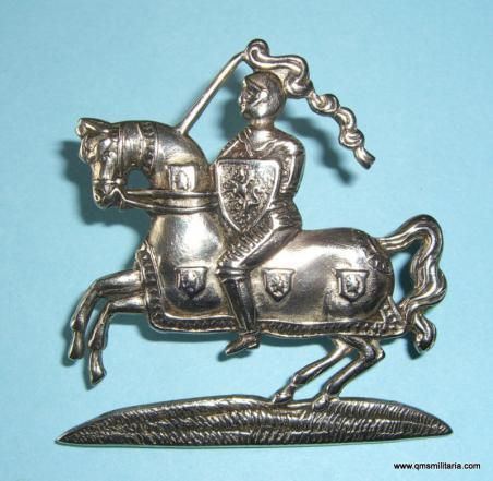 The Fife & Forfar Yeomanry ( Dragoons ) White Metal Cap Badge