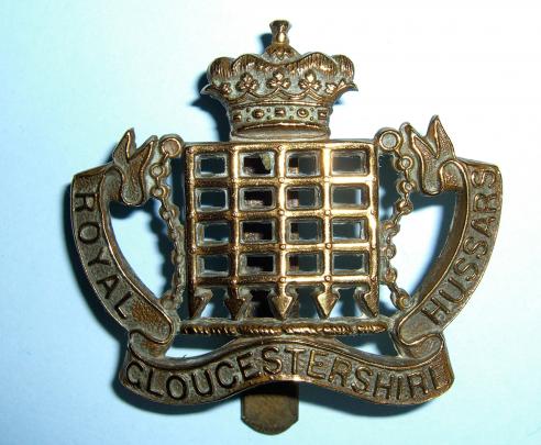 The Royal Gloucestershire Hussars ( Yeomanry ) Brass Cap Badge - Dowler