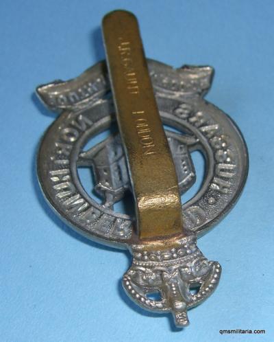 Northumberland Hussars Yeomanry King 's Crown Other Ranks White Metal Cap Badge - Gaunt