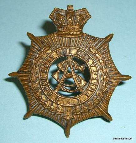 Victorian Other Rank 's Army Service Corps ( ASC ) Brass Cap Badge