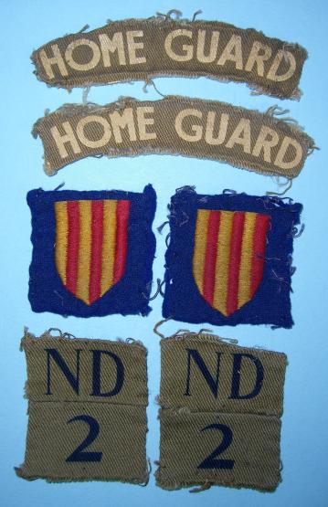 2nd Battalion Northumberland Home Guard Formation Designation And Shoulder Title Set