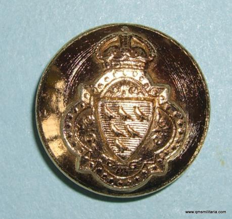 Sussex Yeomanry, 200 Medium Battery Royal Artillery ( R.A. ) ( Volunteers ) Anodised Aluminium Large Pattern Button, King 's Crown