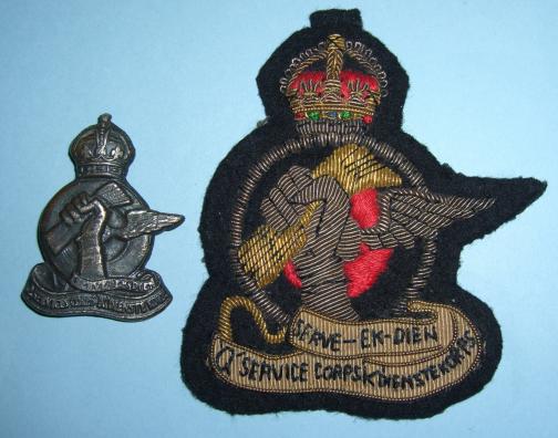 South African Q Service Corps ( K Dienste Korps ) Embroidered Bullion Blazer Badge
