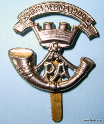 4th / 5th Territorial Force Battalions of Prince Albert 's Somerset Light Infantry White Metal Cap Badge
