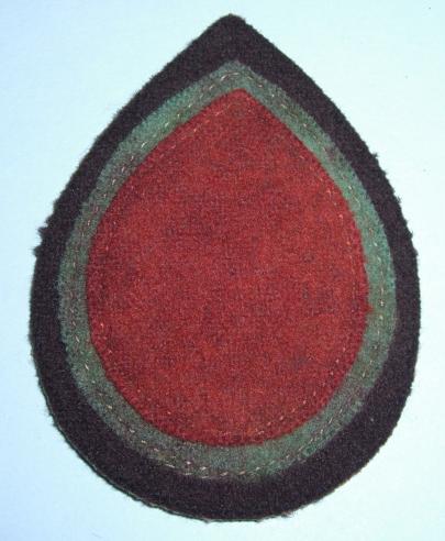 WW2 ATS ( Auxiliary Territorial Service ) Cloth Teardrop Badge Backing