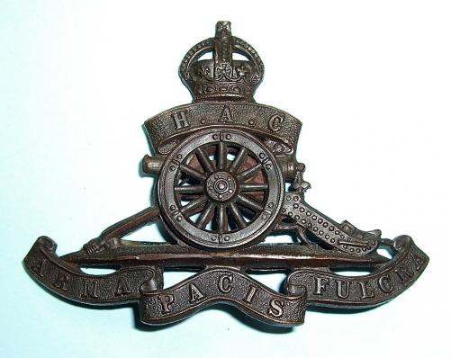 Scarce Honourable Artillery Company ( HAC ) Officer 's OSD Bronze Cap Badge - Blades