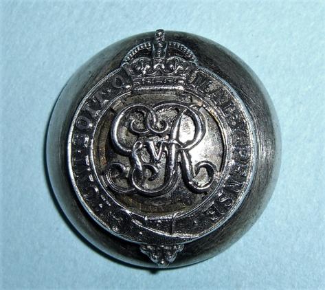 Staff Officers George V Mounted Large Pattern Silver Plated Button