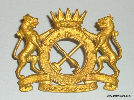 Malay Regiment Other Rank's Gilding Metal Cap Badge, adopted 1933