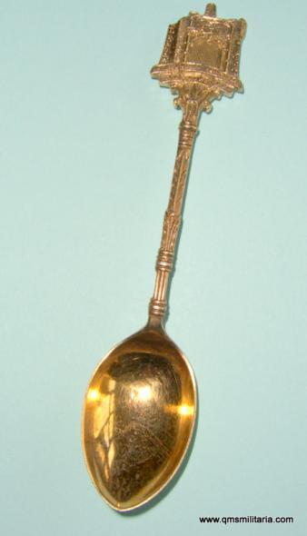 Malacca Volunteer Rifles, Malay Malaysia Straits Settlements,1927 Hallmarked Silver Gilt Regimental Prize Spoon