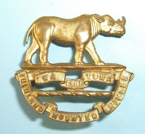 Zululand Mounted Rifles Collar Badge, circa 1903 - 1913