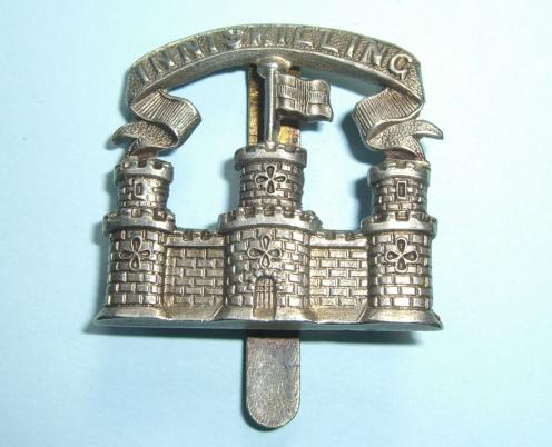 Scarce Royal Inniskilling Fusiliers White Metal Other Rank's Badge, worn 1926 - 1934