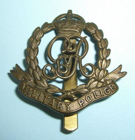 WW1 Corps of Military Police GV Bronzed Other Ranks Cap Badge