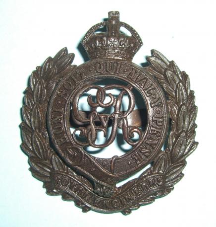 WW1 Royal Engineers ( RE ) Officer's OSD Cap Badge, GV - Gaunt