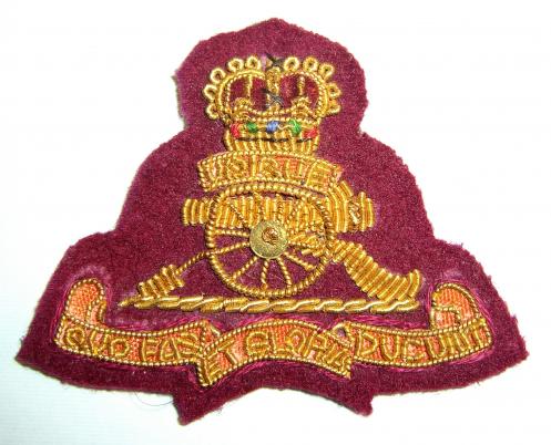 47th Regiment Royal Artillery Airborne Officer 's Bullion Beret Badge, QEII issue