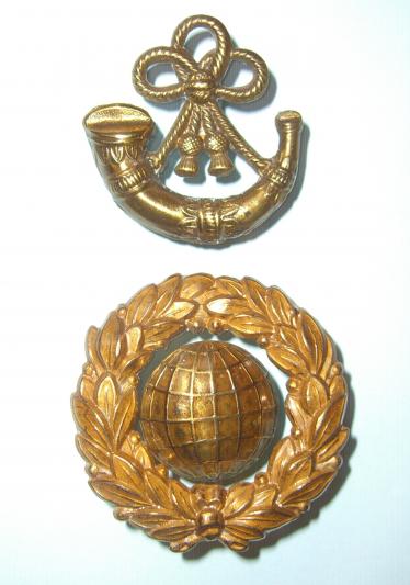 Royal Marine Light Infantry ( RMLI ) 1870-1897/8 Three Part Glengarry Badge