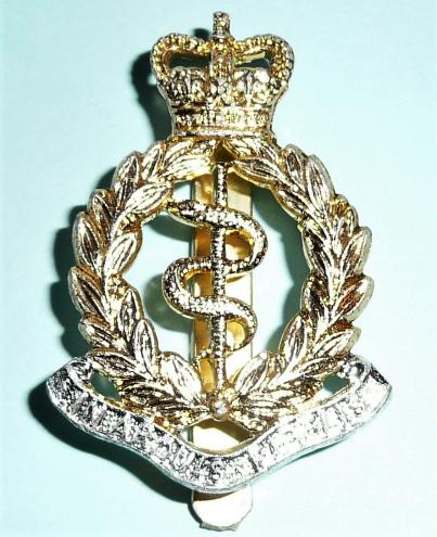 Royal Army Medical Corps (RAMC) AA Anodised Aluminium Cap Badge - JR Gaunt London