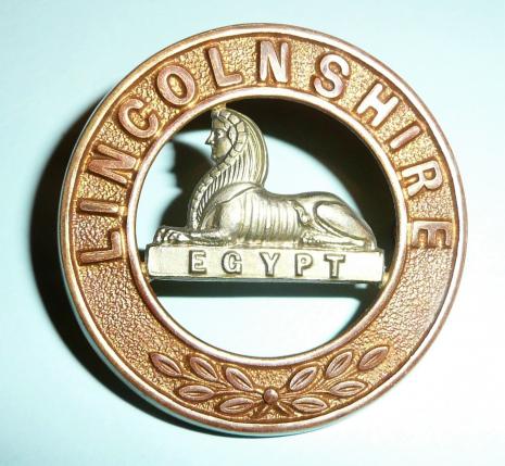 The Lincolnshire Regiment Bi-Metal Helmet Plate Centre (HPC) 