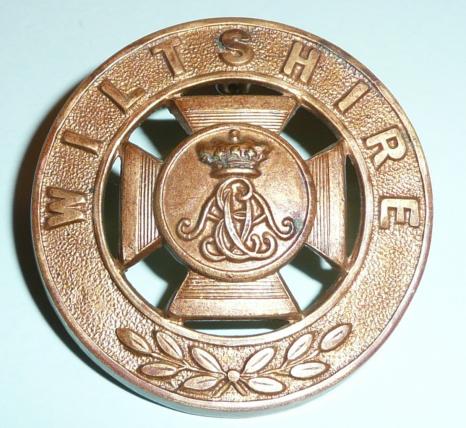 The Duke of Edinburgh's (Wiltshire Regiment) Brass Gilding Metal Helmet Plate Centre (HPC) 