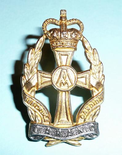 Queen Alexandra's Royal Army Nursing Corps (QARANC) Officer's Gilt and Silver Plate Cap Badge