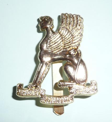 Leeds University Officer Training Corps ( OTC ) aa Gold Coloured Anodised Cap Badge - Firmin