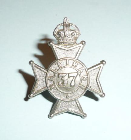 Canadian Militia - 37th ( Haldimand) Battalion of Rifles Collar Badge - Scully