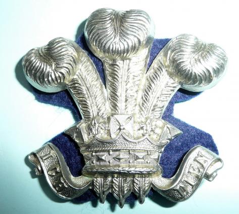 The 12th Royal Lancers ( Prince of Wales's)  NCO's White Metal Arm Badge