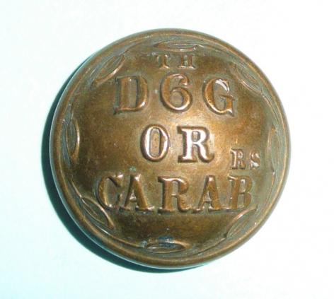 Victorian The 6th Dragoon Guards (Carabiniers) Other Ranks Large Pattern Brass Button