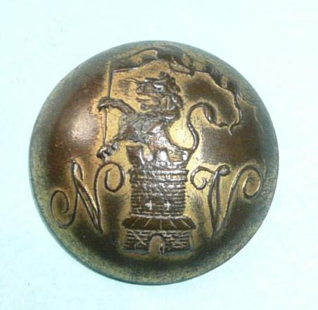 Newcastle-Upon-Tyne Volunteer Infantry Large Pattern Gilt Open Backed Button