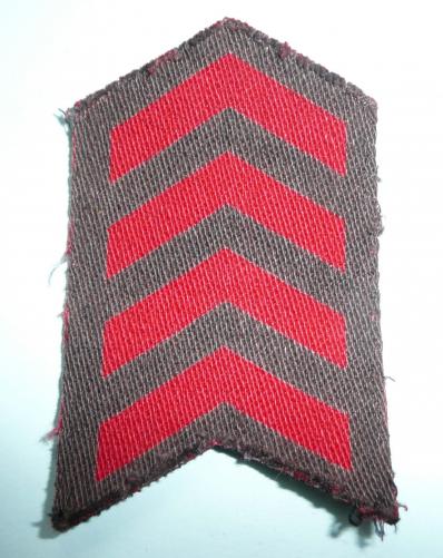 WW2 Printed War Service Chevron - 4 Years
