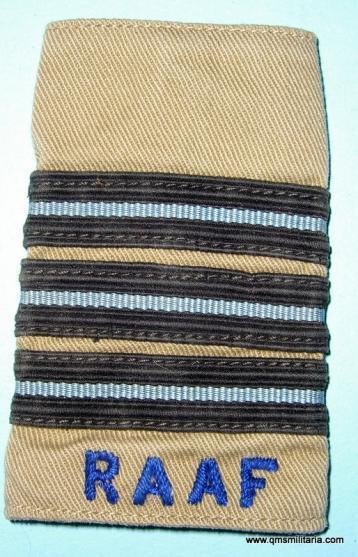 WW2 RAAF Australian Squadron Leader KD Epaulette Cloth Slip-on