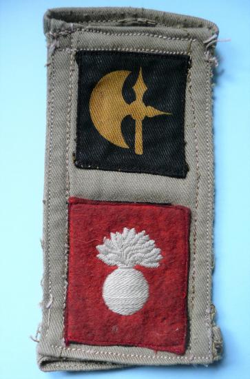 WW2 78th Division / 2nd Battalion The Lancashire Fusiliers KD Slip-on Formation Sign Combination