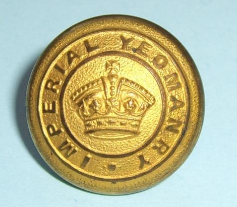 Boer War Imperial Yeomanry Officer's Medium Pattern Button