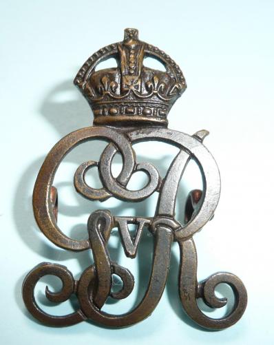 Military Provost Staff Corps  GV Officers OSD Bronze Cap / Collar Badge